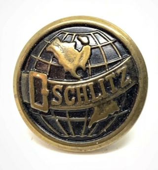 Schlitz Beer - Button That Made Waterbury - Waterbury Button Co 15.  45mm