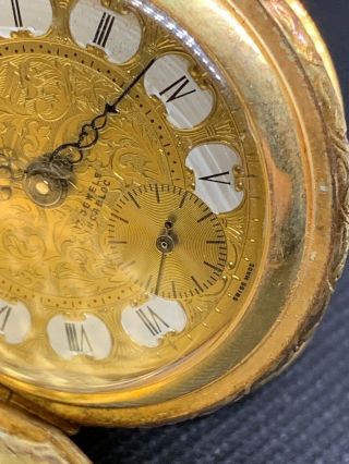 Vintage Arnex Incabloc Ancre De Precision 17 Rubis Pocket Watch Running Swiss 3