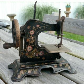 Antique Tin Toy Sewing Machine