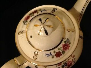 Vintage Porcelain Tea Pot made in England James Sadler Floral Rose 3682 2