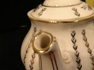 Vintage Porcelain Tea Pot made in England James Sadler Floral Rose 3682 6
