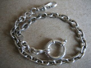 Vintage Unique S/silver Pocket Watch Chain 10 In.  Long
