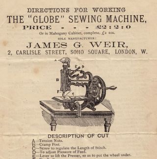 Pre - 1873 miniature cast - iron antique sewing machine 4