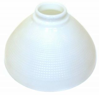 Vintage Signed Corning Milk Glass Torchiere Floor Lamp Shade 10 " Globe