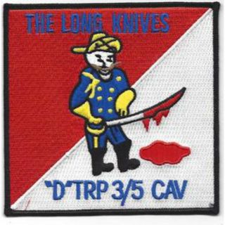 D Troop 3rd Squadron 5th Cavalry Regiment Patch