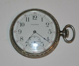 1901 Waltham 12 Size 15 Jewels Grade 220 Pocketwatch Exc Runner