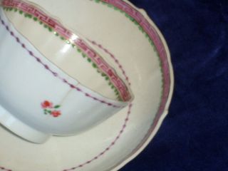 Circa 1800 Chinese Export Porcelain Tea Bowl and Saucer - Armorial Decoration 6