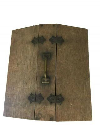 Rustic Primitive Vintage Wooden Tool Box Nail Box Shoe Shine Box