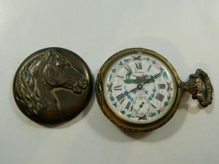 Vintage Arnex 17 Jewels Incabloc Swiss Made Pocketwatch 2