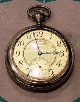 Antique Waltham Pocket Watch 17 Jewels Aww.  Co.  14188618