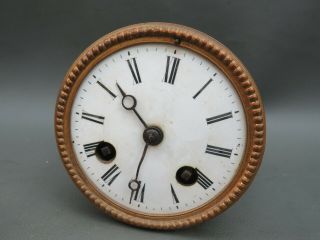 Antique French Clock Movement Dial Bezel And Hands S Marti & Cie Spares Or Parts