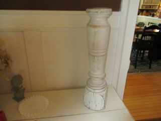 Architectural Salvage Wood,  Tall Post/column/shabby White