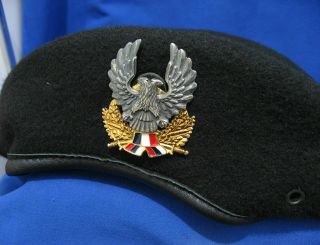 Yugoslavia Serbia Army Special Unit Cap Beret,  Badge