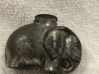 Rare Vintage JUST A.  Anderson DANMARK Pewter Elephant Mini Vase 2