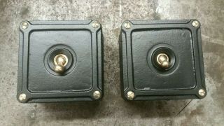 Vintage Industrial Cast Iron Light Switches By Britmac.  Restored Ready To Fit