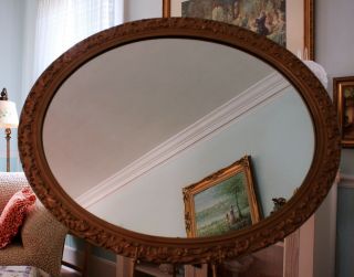 Vintage Baroque Gold Ornate Victorian Frame/wall Mirror Regency 32” X 26