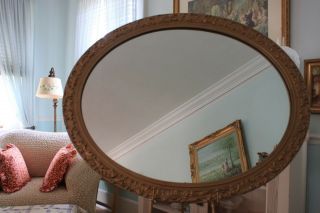 Vintage Baroque Gold Ornate Victorian Frame/Wall Mirror Regency 32” X 26 2