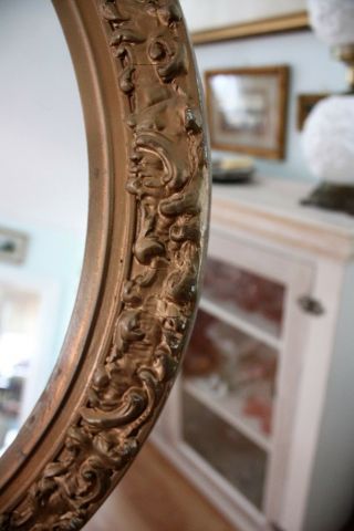 Vintage Baroque Gold Ornate Victorian Frame/Wall Mirror Regency 32” X 26 3