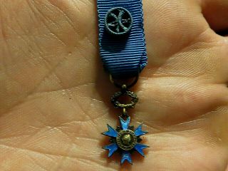 France French National Order Of Merit Miniature Medal 4cl – Officers Class