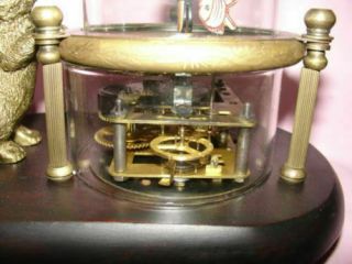 Wonderful fish - pot glass machine clock with cute cat 7.  5 2