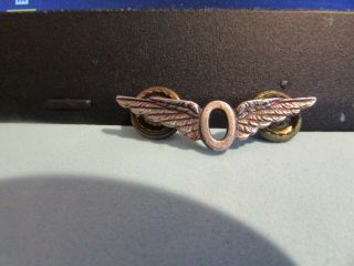 Ww Ii Rcaf Tour Of Ops Sterling Silver Wings (1.  5 Inches Across) (made By Birks)