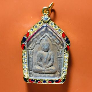 Phra Khun Paen Lp Tim Thai Buddha Amulet Wat Lahanrai Old Pendant Talisman Magic