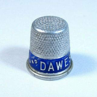 1920 ' s Vintage Calvin COOLIDGE and DAWES President Campaign SEWING THIMBLE 2