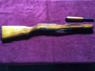 Chinese Sks 7.  62 - 39 Rifle Stock And Hand Guard W/gas Tube