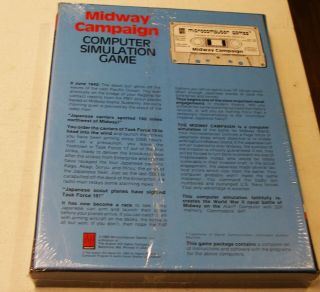 Midway Campaign by Avalon Hill for Atari 400/800,  and Commodore 64 -,  1980 2