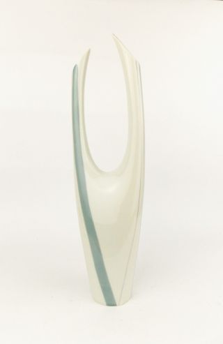 Rare Vintage 1961 Porcelain Vase Royal Dux In Modernist Brussel Style By V Tichy