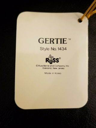 Vintage 1980 Gertie The Kitchen Witch Russ Berrie Plush Hanging Decor 14 