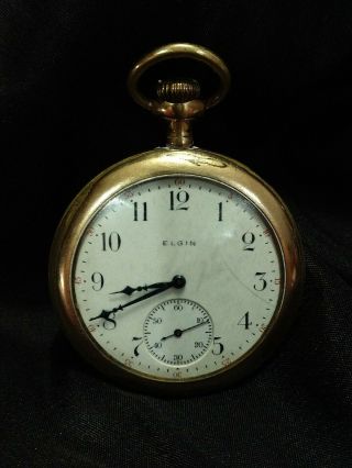 Vintage Elgin Pocket Watch 12s 15j Gr 315 C.  1914 20 Year Gold Filled Case