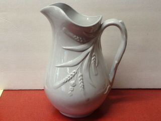 Antique John Alcock Imperial White Ironstone Water Pitcher 19th C Staffordshire