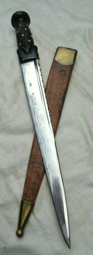 Old Antique Highland Dagger Scottish Dirk Celtic Clan Knife No Skean Dhu Sword