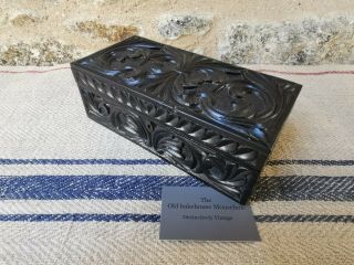 A 19th Century Ceylonese Carved Box