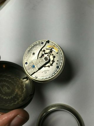 100 Year Old 18 Size Waltham Pocket Watch " Swing Out Style Case "