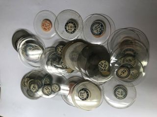 Group Of 65 All Glass Pocket Watch Crystals