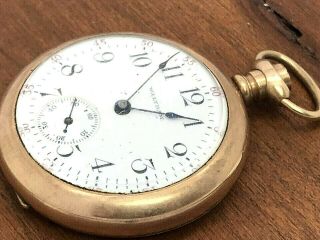 Waltham Model 1900 Circa 1903 7j 0s Gf Antique Pocket Watch For Repair \ Parts
