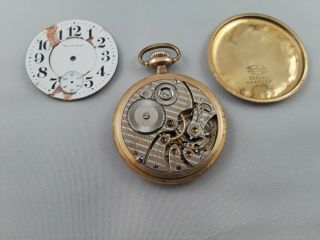 South Bend 21 Jewel Railroad Pocket Watch Movement 227 Parts Only Not Running