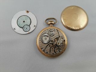 South Bend 21 Jewel Railroad Pocket Watch Movement 227 Parts Only Not Running 2