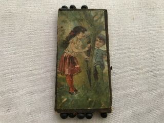 POUR DAMES Vintage Souvenir Needle Case,  Germany,  1800’s 4