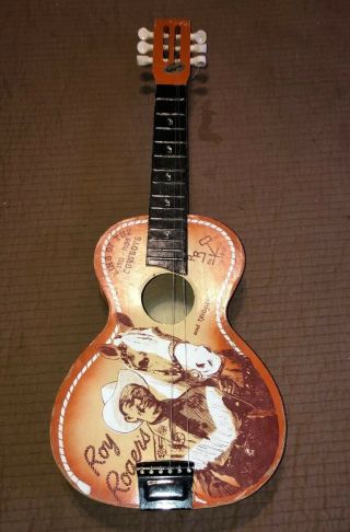 Vintage Roy Rogers & Trigger Collectible Toy Guitar Jefferson