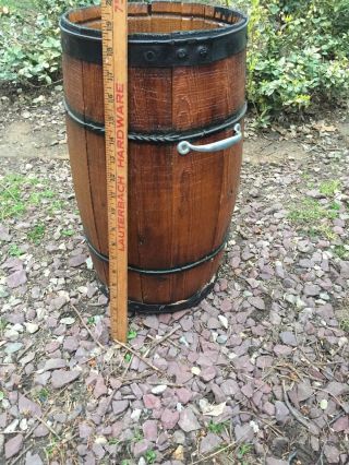 Vintage Wooden Wood Nail Keg Crate Barrel Rustic Primitive Farm General Store