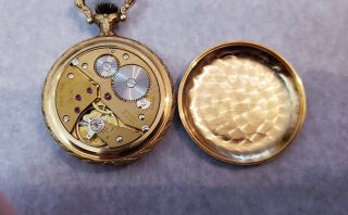 VINTAGE ARNEX 17 JEWELS INCABLOC POCKET WATCH HUNTERS CASE GOLD FILLED FOB RUNS 2