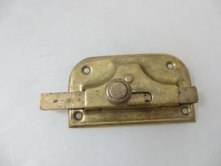 Vintage Brass Door Lock Bathroom Wc Toilet Old Antique Bolt Bronze