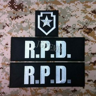 Rpd Resident Evil Umbrella R.  P.  D.  Star Big Back Of The Body Patch One Set - 3