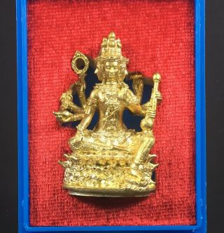 Thai Amulet Phra Rhrom Brahma 4 Faces God Deity Hindu Wealth Lucky Success