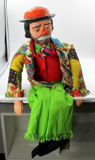 Vintage Emmett Kelly " Weary Willy " Ventriloquist Dummy Clown Puppet Nr 6018