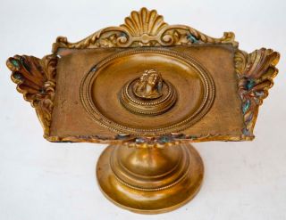 Italian Renaissance Revival Style (19th Cent) Brass Footed Centerpiece Tazza
