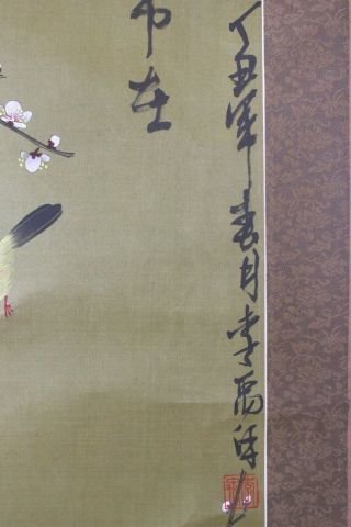 G07T9 Gorgeous Flowers & Birds Chinese Hanging Scroll 5